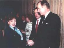 WHE at HW Bush reception